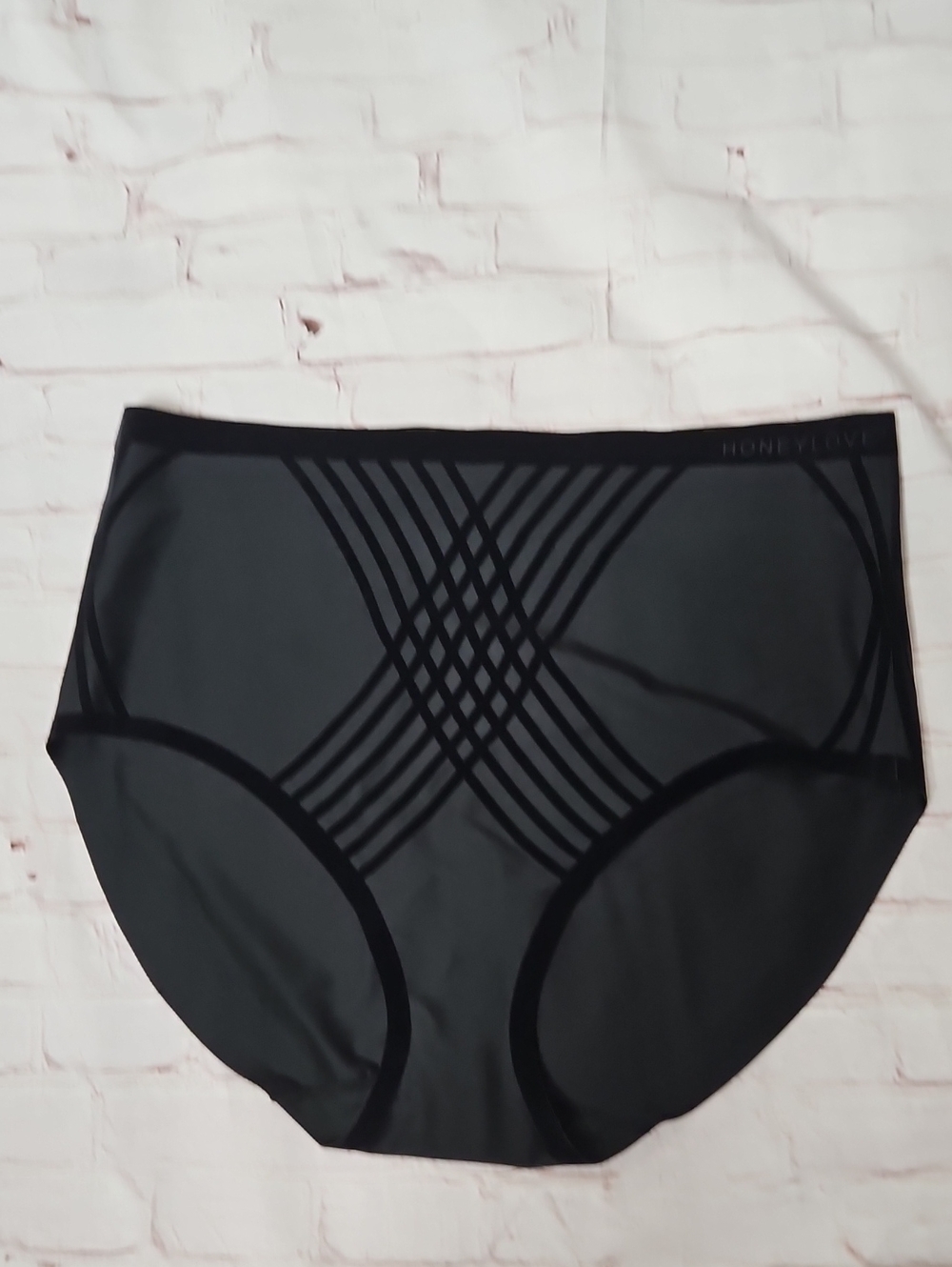 Honeylove Black Silouette Brief Panty NWT Size 1X
